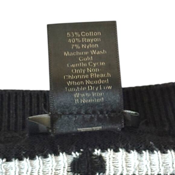 Ann Taylor Black/White Polka Dot Sweater - LP Large Petite - 3/4 Length Sleeves - Picture 11 of 11